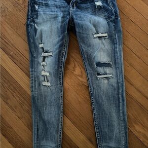 Distressed Blue Women's Jeans
